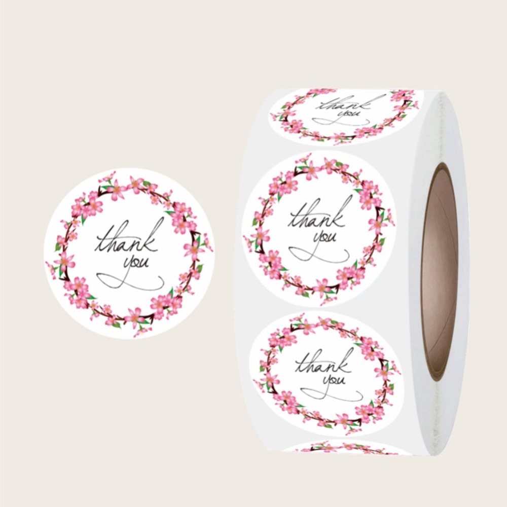 500 thank you stickers
